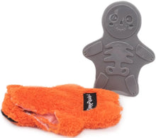 Load image into Gallery viewer, Zippy Paws Plush Squeaker Dog Toy - Halloween Bonez - Zombie Cat