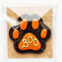 Load image into Gallery viewer, Pre Order - Halloween Charcoal Dog Biscuit - BOO Paw: Black
