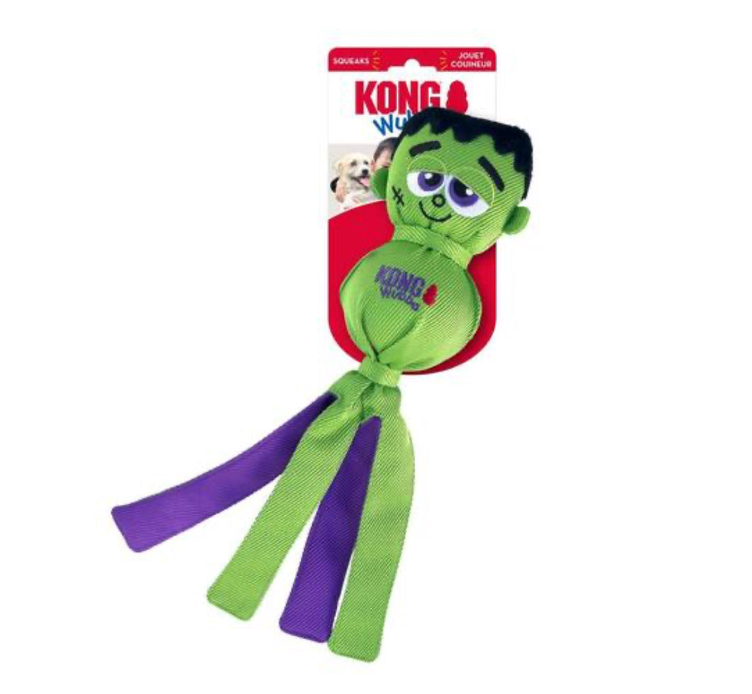 KONG Halloween Wubba Ballistic Squeak & Tug Dog Toy - Frankenstein