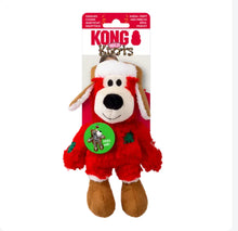 Load image into Gallery viewer, Holiday Wild Knots Bear Plush Dog Toy M/L
