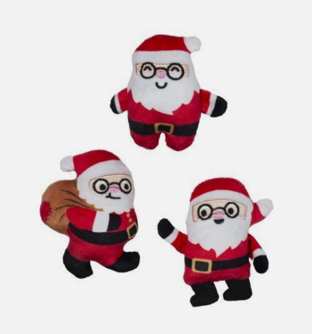 Fringe Studio Rebel Wo A Claus Christmas Dog Toy Set 3 Piece