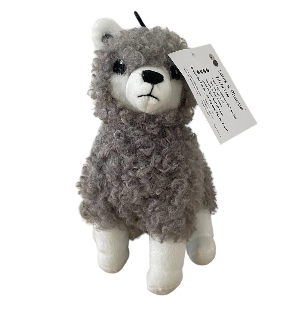Alpaca - Soft plush dog toy- 2 toys in 1