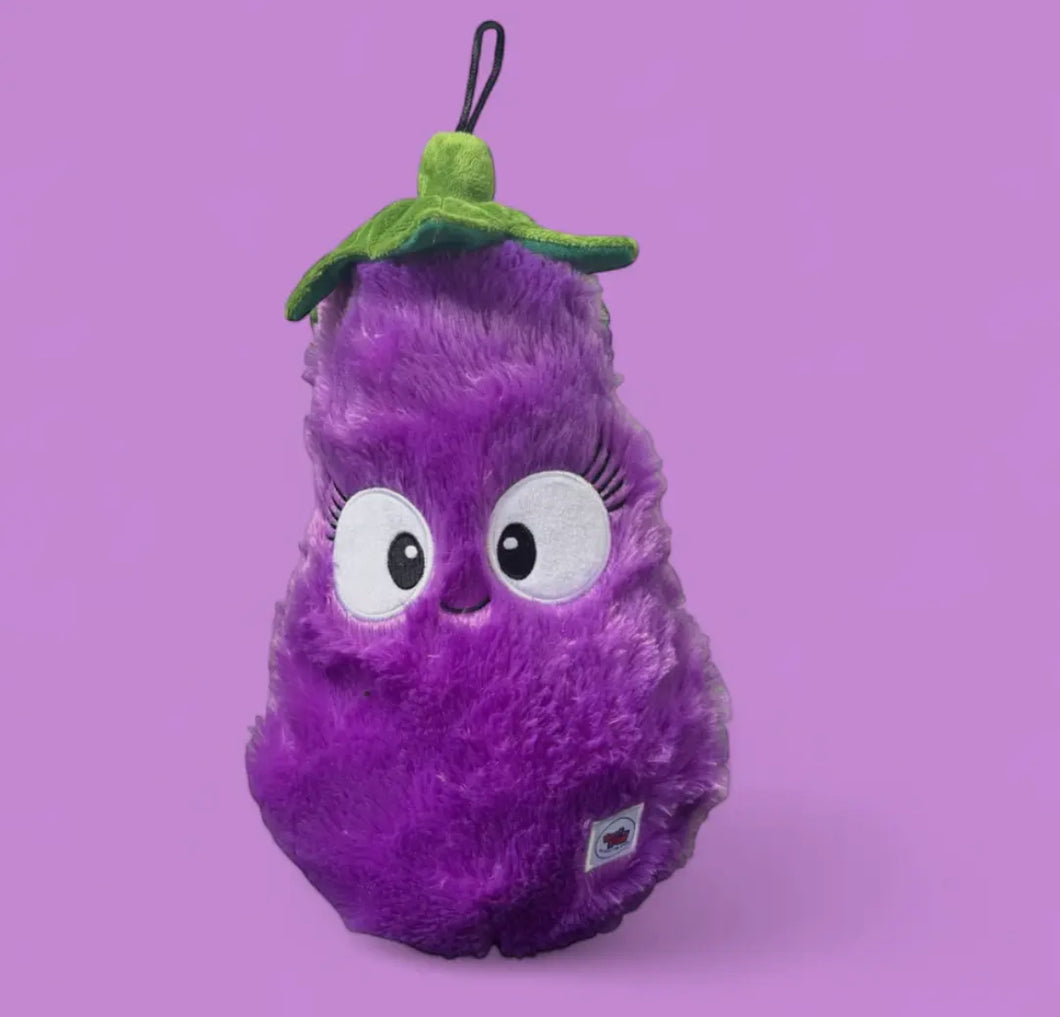 Eggwina Eggplant-Plush dog toy