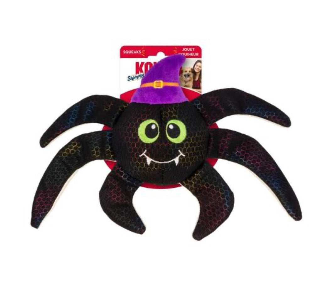 KONG Halloween Shakers Shimmy Spider Dog Toy