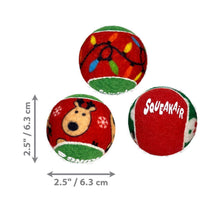 Load image into Gallery viewer, KONG Christmas Holiday SqueakAir Balls Dog Toy - Pack of 6
