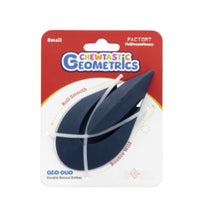 Load image into Gallery viewer, Chewtastic Geometrics Natural Rubber Interactive Toys Geo-Duo Navy

