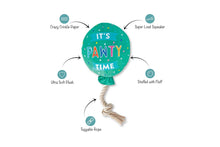 Load image into Gallery viewer, Fringe Studio - Pawty Interactive Play Plush Dog Squeaker Toy
